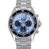 Orient Sports Chronograph Rustfrit stål Sky Blue Dial Quartz Diver',s RA-TX0206L 200M herreur