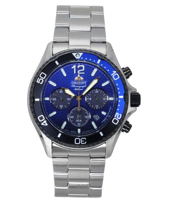 Orient Sports 20-års jubilæum Limited Edition Blue Gradation Dial Quartz Diver&#39,s RA-TX0208L 200M herreur