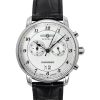 Zeppelin Friedrichshafen Læderrem Silver Dial Quartz 85844 Herreur